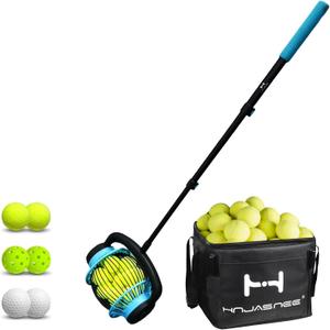 Tennis Ball Pickleball Collector Roller, Quick Rolling Picker for Tennis Balls, 2.5"