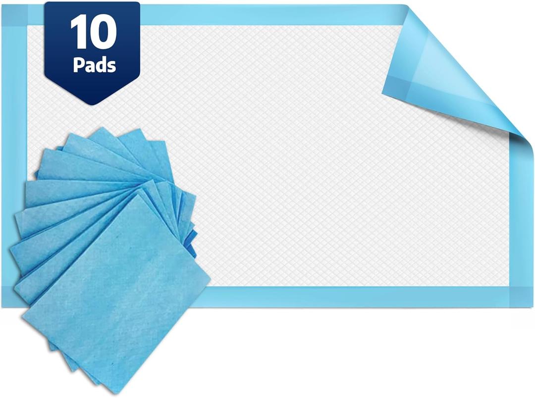BodyMed Disposable Chucks Incontinence Underpads, 23 in. x 36 in., 10 Pads, Standard Absorbency  Discreet, Breathable, and Lightweight  Ideal for Adults, Kids, Elderly, and Pets