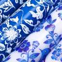 Conelist 12 Pcs 10 Inch Chinoiserie Taper Candles Blue and White Candle Decorative Taper Candles Bulk Chinoiserie Decor Blue and White Candlesticks Gifts for Wedding Party Table Home Gift Decoration