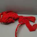 Yuubin 6 Pcs Red Christmas Bows Outdoor Decorations,12x20 Large Velvet Wreath Bow with Glitter String Gold Edge for Xmas Tree Topper Home Front Door Decor