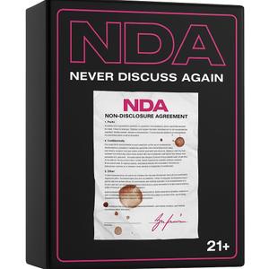 NDA Card Game for Adults  Sign It, Play It, Keep It Secret  Hilarious Party Game for Game Night, College, 21st Birthdays & Bachelorette Parties with Outrageous Dares