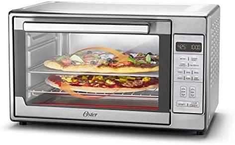 Oster Extra-Large Air Fryer Oven 10-in-1 Versatile Cooking Functions Fits 2 Large Pizzas Stainless Steel Perfect for Holiday Hosting