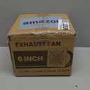 HG Power 6 Inch Exhaust Fan: Kitchen Exhaust Fans with Power Cord Attic vent Fan with Damper Wall Small Fume Extractor Ventilation Fan for Shop Chicken Coop Basement Smoking Room Garage Silver