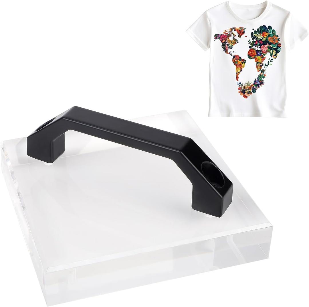 HTV Cooling Block with Handle, Portable Heat Press Cooing Tool Heat Transfer Vinyl Sublimation Paper Clip Fast Cooling Accessories for Sublimation HTV DTF Film
