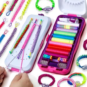 Pretty Me Friendship Bracelet Making Kit for Girls - Crafts for Girl - String Bracelets Maker - Gifts for 8-12 Year Old Kid - Birthday Gift Ideas & Kits Toys Ages 8, 9, 10, 11, 12 - Kids Age 8-12 Olds