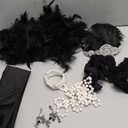 EIELO 1920s Great Gatsby Accessories Set for Women Headpiece Headband Flapper Roaring 20s Costume Accessories