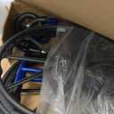 Drive Medical Blue Streak Lightweight Wheelchair - Portable Folding Mobility Aid - Swing-Away Footrests - Desk Arms - Durable Steel Frame - Easy Transport & Storage - 16-Inch Seat
