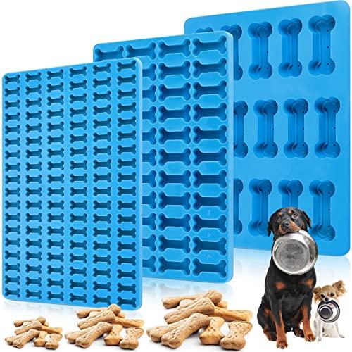 Dog Treat Molds for Baking and Freezing 2 Pcs 15, 108 Cavity Dog Bone Silicone Mold Blue Non Stick Dog Biscuit Molds for Biscuits Pudding Chocolate Cookie Candy, Oven Microwave Freezer Safe
