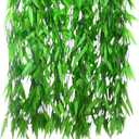 Bird Fiy 50 PCS 376 Feet Artificial Flower Greenery Wicker Rattan Vine Fake Foliage Leaf Flowers Plants Garland Garden Decoration
