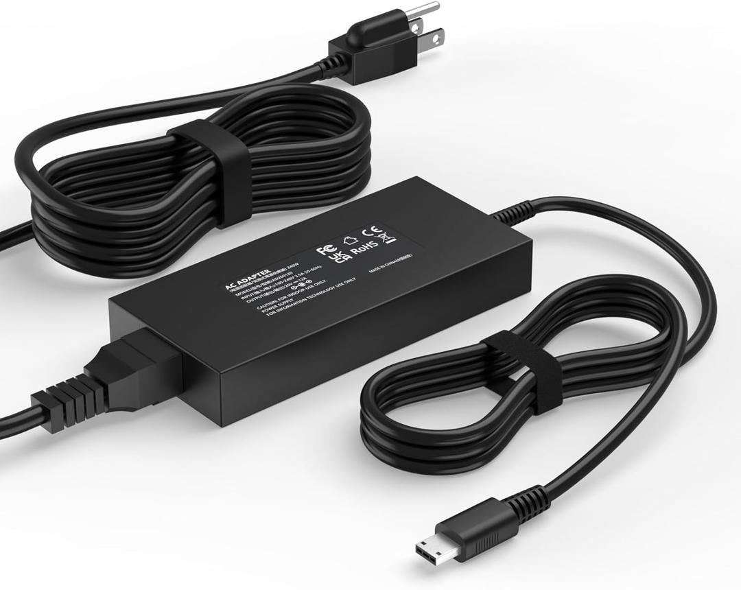 VHBW 240W USB Tip Charger for MSI GP77 GS77 GE76 GE66 GP76 GP66 MS-17K3 A20-240P2A A240A007P S93-0409410-C54 Stealth 17 14 Studio Creator Z16 HX CreatorPro Z16P Z17 RTX 4090 4080 4070 Power Supply