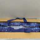 New American Mahjong Game Set, 166 Premium White Tiles with Portable Metal Dices, 4 All-in-One Racks with Pushers, Mah-Jong Games Sets, Ma Jong Tile Game (Blue)