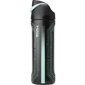Owala TRON FreeSip Insulated Stainless Steel Glow in the Dark Water Bottle with Straw for Sports and Travel, BPA-Free, 24 oz, Black