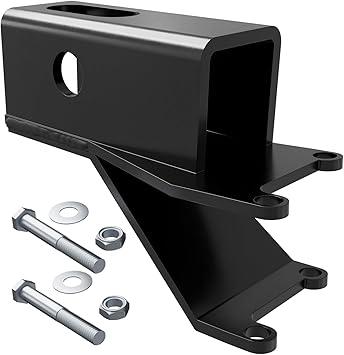 Rear 2" Receiver Hitch, 4 Wheeler Hitch Extension, ATV Hitch Receiver with Bolts/Washers/Lock Nuts, Fit for Honda 20012014 Rubicon TRX 500, 20072024 Rancher TRX 350 400 420 450 500 520, Recon 250