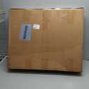 Cat Litter Box Enclosure Furniture, Hidden Litter Box with Mat and Fence, Handwoven Rattan Cat House with Two S-Shaped Hooks for Living Room, Bedroom, 18.5 x 20.5 x 19.1 Inches (Natural)