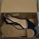 PIZZ ANNU Women's Low Block Chunky Heels Sandals Comfortable Open Toe Ankle Strap Party Dress Pump Shoes Strappy Buckle Heeled Sandal with 2 Inches Tall Thick Heel Design.7,5