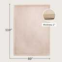 Hakuna Matte CloudSoft Baby Play Mat for Floor 80" x 110" Beige – Coral Velvet Memory Foam Rug for Crawling & Cozy Play – Non-Slip, Water-Resistant, Easy-CareTummy Time Mat, Playmat for Playpen
