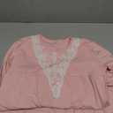 ABALACOCO Cotton Nightgown for Girls Short Long Sleeve Pajamas Dress Princess Kids Toddlers Pretty Lace Loose Sleepwear Dress (16-Adult)