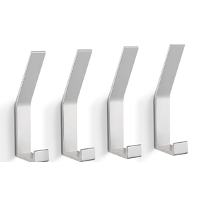 Coat Rack Hooks Wall Mounted, Black 4Packs, Bath Towel Rope Hooks for Kitchen, Door, Cabinet, Bathroom, Foyers, Hallways, and Bedrooms