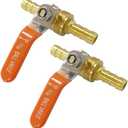 3/8" PEX Ball Valve Brass Shut off gate Valve for Cold and Hot water (Pack of 2)