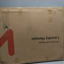 WOWLIVE Laundry Basket with Wheels, 142L Hamper 3 Section with Lid, Dirty Clothes Hamper with Removable Bags, Large Capacity Iron-Made Organizer Laundry Sorter for Dorm, Black