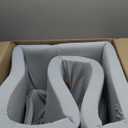 Baby Ball Pit 35.4" Soft Round Memory Foam Ball Pits NOT Included Balls Indoor Outdoor Playpen for Babies Toddlers Kids Great Gift for Girls Boys, Gray