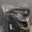 qiqee 50-Packs Black Paper Gift Bags with Handles Bulk 11"x8.3"x4.3" Medium Size Paper Bags Multiple Uses