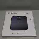 Rabater Smart Scale with BMI, Body Fat, Muscle Mass, Digital Scale for Body Weight, 25 Composition Metrics, Large Color Display, Accurate Bathroom Weight Scale with Heart Rate, 400 lbs (Black)