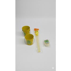 Tin Pail 3 Pack Squeeze Ball Bubble Wang