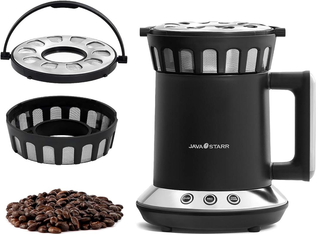 Electric Coffee Roaster Machine for Home Use 1200W,Coffee Bean Roaster Machine for Home Use with Two Optional Baking Modes (Med & Dark),Coffee Roaster Stovetop,110v~120V