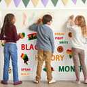 Black History Month Bulletin Board Set Paper Cutouts for African American Heritages Festival Holiday Party School Classroom Decoration Ideas 48 Pcs