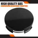 2.5Inch 63MM Wheel Center Caps for Toyota Corolla Camry Highlander RAV4 Rim Hub Caps, Pack of 4 (Gloss Black, Outer 63MM, Inner 61MM, Easy DIY Installation)