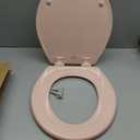 Bemis 500EC 063 Toilet Seat with Easy Clean & Change Hinges, 1 Pack Round, Venetian Pink