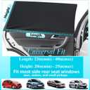 Car Window Shades for Baby,Car Side Window Sun Shade for Back Window in Breathable Mesh, Protect Kids' Privacy with UV Protection