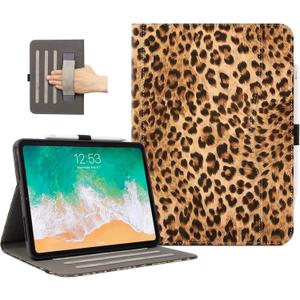 Lokigo for iPad Air 13 Inch Case M3/M2 (2025/2024) Leopard iPad Pro 12.9 Case (6th/5th Gen 2022/2021), Support Touch ID & Pencil Pro/2nd/USB-C, Brown