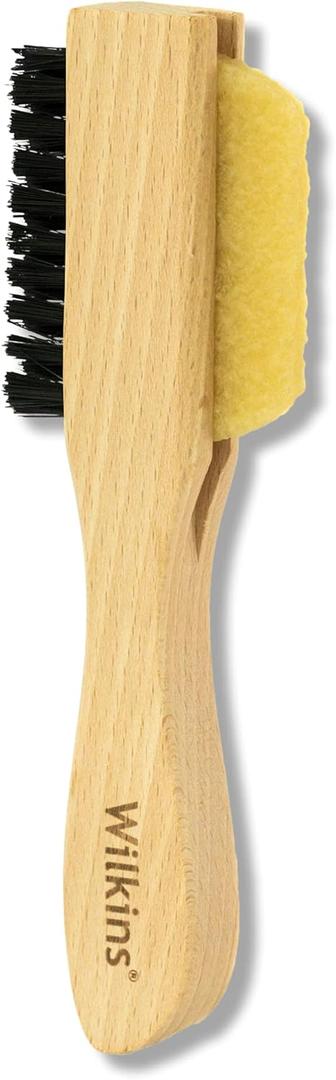 Wilkins Suede Shoe Cleaner Brush - Yellow Rubber Suede Eraser with Soft Bristle Brush for Suede Cleaner and Nubuck Brush