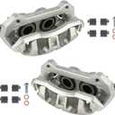 KUSATEC 18B5237 18B5236 Front Disc Brake Caliper with Bracket Compatible with 2010-2021 Ford Expedition, Lincoln Navigator, 2010-2011 F-150, Mark LT, Both Driver and Passenger Side