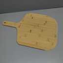 Pizza Peel 12 inch, Bamboo Pizza Paddle Spatula - Wooden Serving Board, Oven Accessory for Baking Homemade, Wood Cutting Board for Cheese Bread Fruit Vegetables