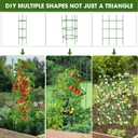 4PCS Tomato Cages for Garden, Tomato Trellis for Raised Garden Bed, 51.2" Tall Cage Plant Support for Pots, Gardening Supplies Trellis for Climbing Plants (4PCSHigh: 51.2 Inch)