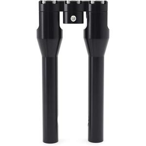 TOFR 1 1/8 inch 28mm Club Style Handlebar Risers 10 inch 11 inch for Harley Touring Road Glide Road King Dyna Street Bob Wide Glide Low Rider Softail Fat Boy Sportster 883 1200 CNC Anodized Black