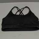 Sports Bras for Women,Padded Sports Bra Tank Top Sexy Crisscross Back High Impact Longline Workout Yoga Bra (Medium, Black)