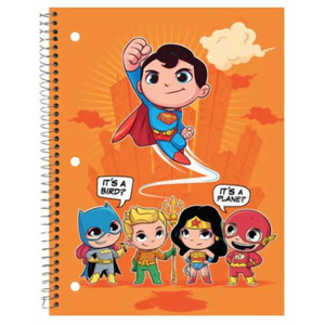 DC Super Friends 1 Subject Notebook College Ruled 70 Sheets (Superman)- 4 count Assorted Style  4Pack