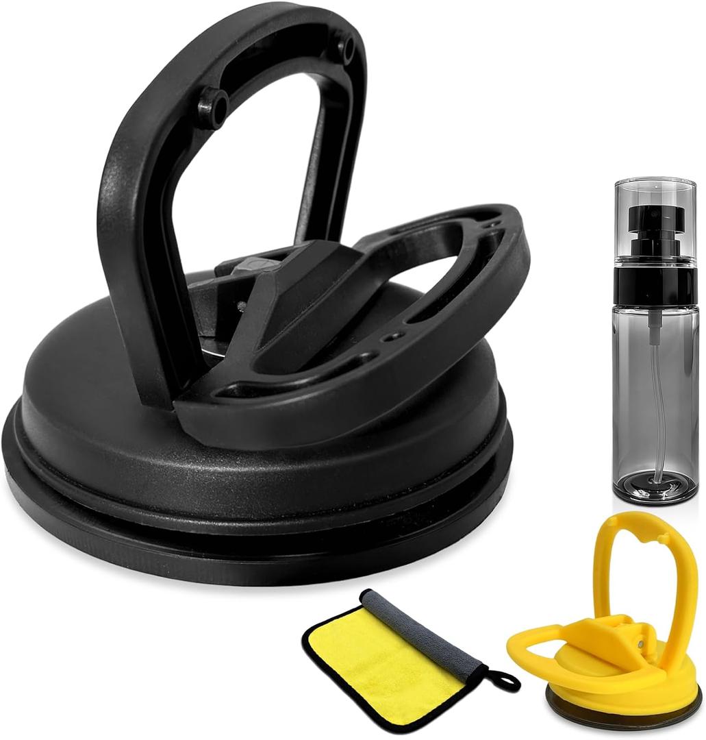 Car Dent Puller, 4pcs Car Handheld Puller Set,Upgraded Model Car Dent Puller Kit,Strong Car Dent Remover.Repair kit for car Bodies, Glass,Ceiling and Moving Objects