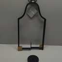 Glitzhome 22" H Modern Farmhouse Black Metal Lantern Decorative Hanging Candle Lanterns (Large)