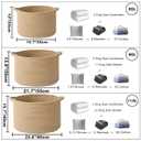 90L Extra Large Blanket Basket,Woven Rope Laundry Basket Hamper with Handles, Decorative Nursery Basket Storage Bin for Toys, Clothes Organizer, Living Room, Bedroom, Bathroom, Camel
