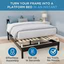 Meliusly SlatSure Queen Size Bunkie Board Heavy Duty Vertical Bed Slats & Foldable Wooden Support Board for Sagging Mattress or Platform Bed Frame, Box Spring Alternative and Replacement