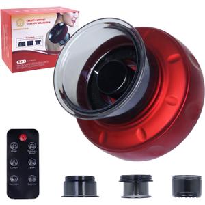 6-in-1 Cupping Set, Remote Control Electric Cupping Therapy Massager with Red Light and Heat, Portable Suction Cupping Device for Pain Relief, Perfect Festival Gifts for Husband & Men