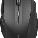 E-YOOSO Bluetooth Wireless Mouse for Laptop, Portable Optical Computer Mouse, 6 Buttons, Cordless 2.4GHz with USB Receiver, 5-Level 4800 DPI, 18 Months Battery Life, for PC, Chromebook, Windows, Mac