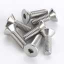 5 x MewuDecor M8-1.25 x 35mm Flat Head Socket Cap Screws Bolts Countersunk Bolts, Stainless Steel 304, Bright Finish, DIN 7991, Allen Socket Drive, 15 PCS