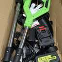 Cordless Weed Wacker, 20000RPM Battery Powered Weed Eater with Wheels
