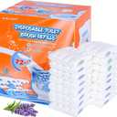 Toilet Cleaner Refill Pads 72ct Disposable Scrubber Refill Fresh Bowl Pads for Bathroom, Lavender Scent